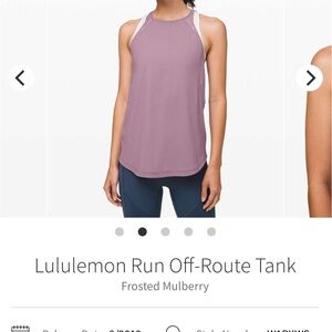 Lululemon Run Off-Route Tank